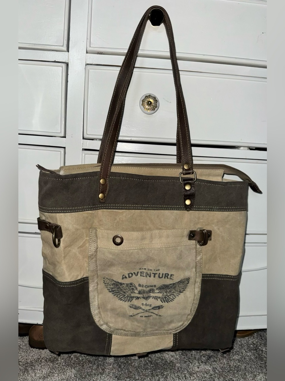 Myra Bag Adventure Begins tote bag